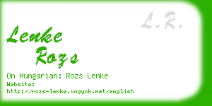 lenke rozs business card